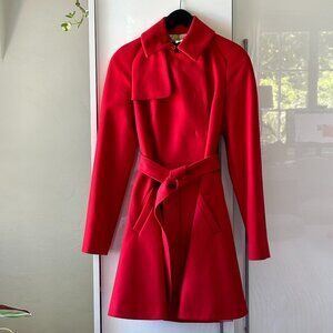 Ted Baker London Red Pea Coat
